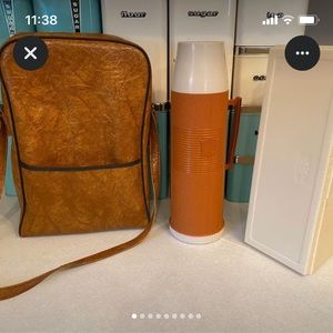 Vintage Thermos w/ Original Bag and Container